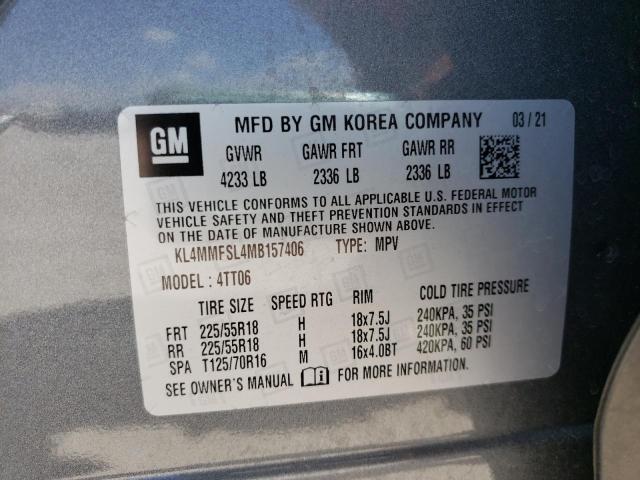Photo 10 from auction – 2021 BUICK ENCORE GX with VIN KL4MMFSL4MB157406
