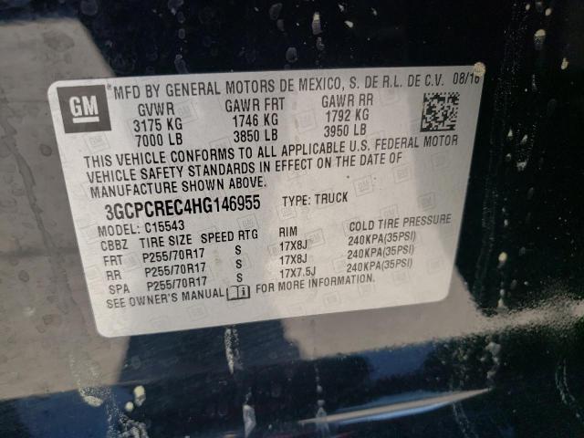Photo 10 from auction – 2017 CHEVROLET SILVERADO with VIN 3GCPCREC4HG146955