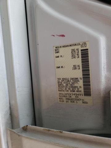 Photo 10 from auction – 2012 NISSAN ALTIMA BAS with VIN 1N4AL2AP1CN549495