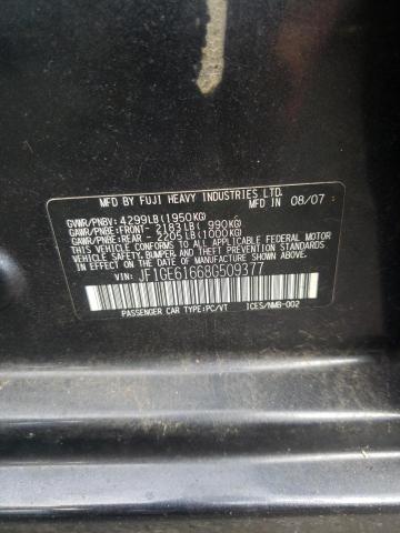 Photo 10 from auction – 2008 SUBARU IMPREZA 2. with VIN JF1GE61668G509377