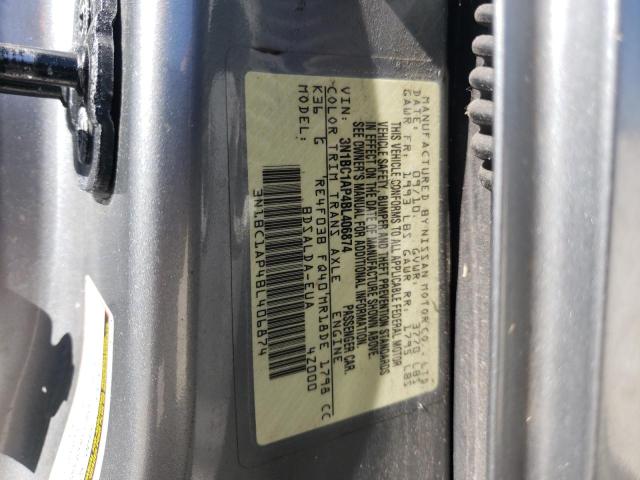 Photo 10 from auction – 2011 NISSAN VERSA S with VIN 3N1BC1AP4BL406874