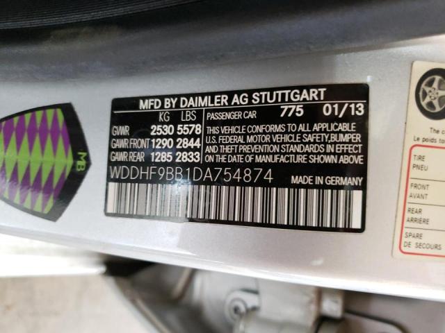 Photo 10 from auction – 2013 MERCEDES-BENZ E 550 4MAT with VIN WDDHF9BB1DA754874