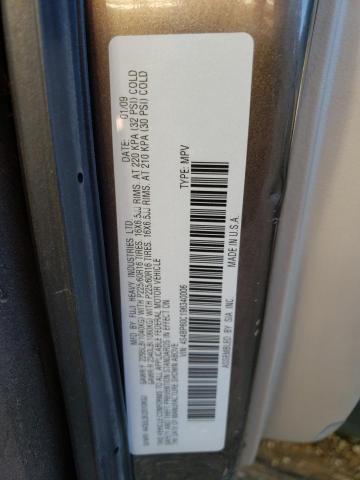 Photo 10 from auction – 2009 SUBARU OUTBACK with VIN 4S4BP60C196340006