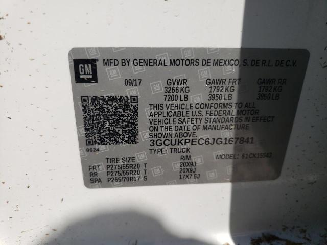 Photo 10 from auction – 2018 CHEVROLET SILVERADO with VIN 3GCUKPEC6JG167841