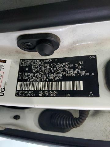 Photo 10 from auction – 2008 LEXUS GX 470 with VIN JTJBT20X180154279