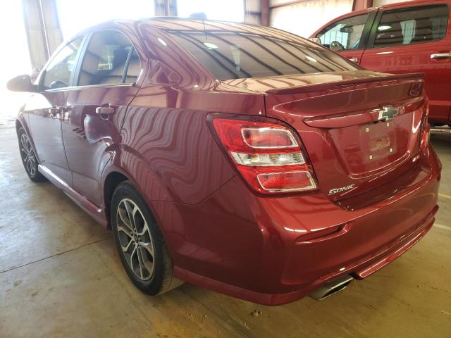 Photo 3 from auction – 2020 CHEVROLET SONIC LT with VIN 1G1JD5SB3L4119316
