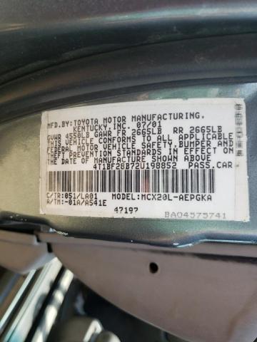 Photo 10 from auction – 2000 TOYOTA AVALON XL with VIN 4T1BF28B2YU002003