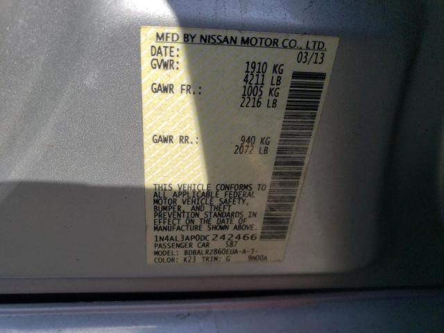 Photo 10 from auction – 2013 NISSAN ALTIMA 2.5 with VIN 1N4AL3AP0DC242466