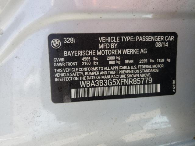 Photo 10 from auction – 2015 BMW 328 XI with VIN WBA3B3G5XFNR85779