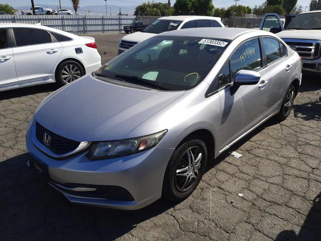 Photo 2 from auction – 2014 HONDA CIVIC LX with VIN 19XFB2F50EE235385