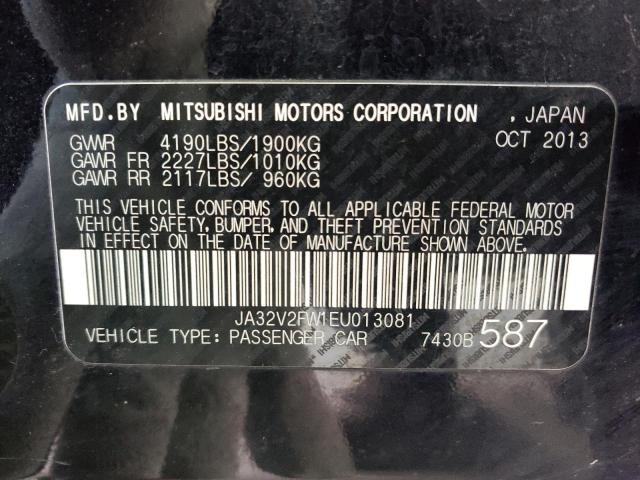 Photo 10 from auction – 2014 MITSUBISHI LANCER SE with VIN JA32V2FW1EU013081