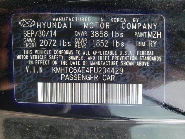Photo 10 from auction – 2015 HYUNDAI VELOSTER T with VIN KMHTC6AE4FU234429