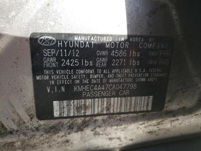 Photo 10 from auction – 2012 HYUNDAI SONATA HYB with VIN KMHEC4A47CA047798