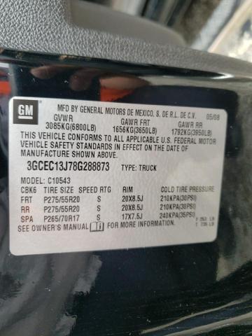 Photo 10 from auction – 2008 CHEVROLET SILVERADO with VIN 3GCEC13J78G288873