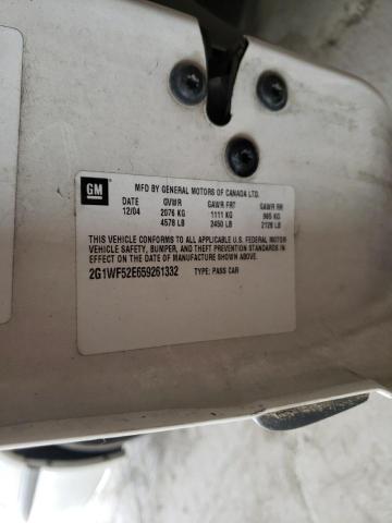 Photo 10 from auction – 2005 CHEVROLET IMPALA with VIN 2G1WF52E659261332
