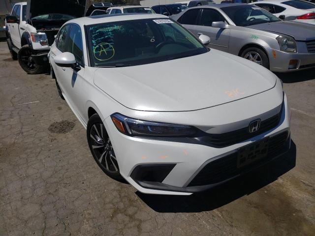 HONDA CIVIC EX 2022 with VIN JHMFE1F72NX008197 - Photo from auction