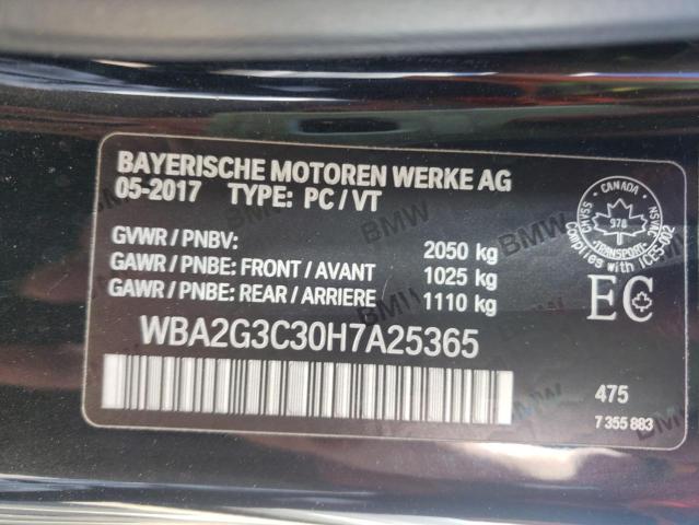 Photo 10 from auction – 2017 BMW M240XI with VIN WBA2G3C30H7A25365