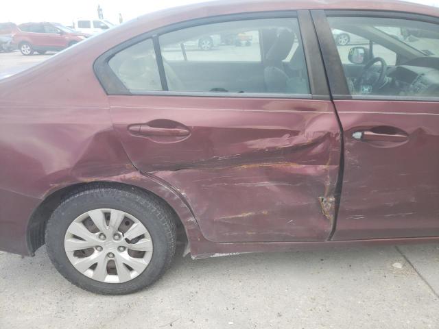 Photo 9 from auction – 2012 HONDA CIVIC LX with VIN 2HGFB2F50CH571461