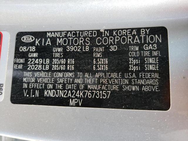 Photo 10 from auction – 2019 KIA SOUL with VIN KNDJN2A24K7673157