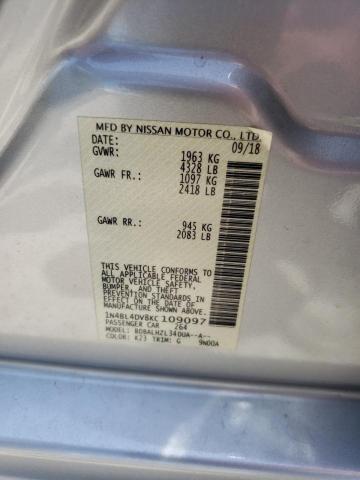 Photo 10 from auction – 2019 NISSAN ALTIMA SV with VIN 1N4BL4DV8KC109097