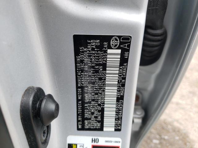 Photo 10 from auction – 2016 TOYOTA COROLLA L with VIN 2T1BURHE2GC521058