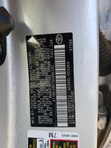 Photo 10 from auction – 2009 TOYOTA CAMRY BASE with VIN 4T1BE46K79U885292