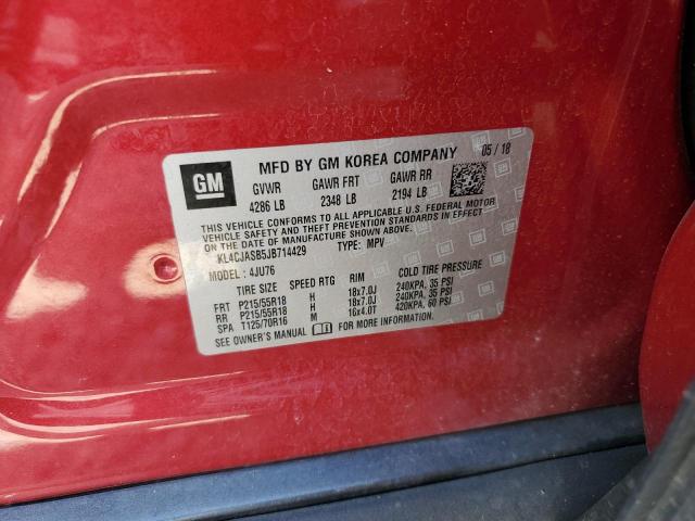 Photo 10 from auction – 2018 BUICK ENCORE PRE with VIN KL4CJASB5JB714429