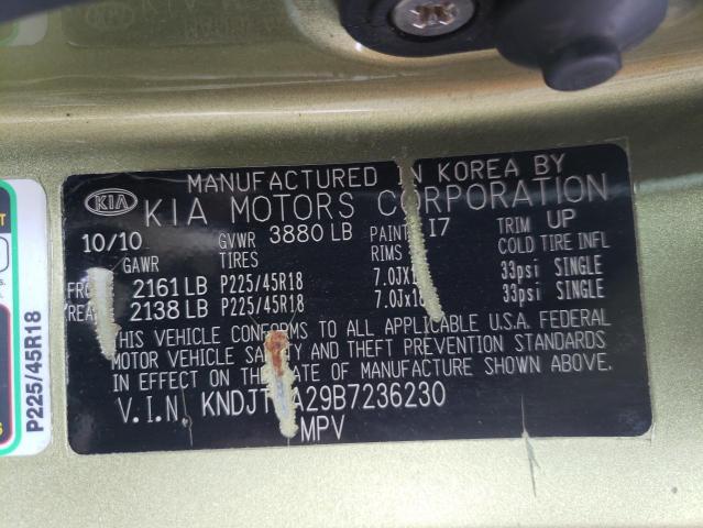 Photo 10 from auction – 2011 KIA SOUL + with VIN KNDJT2A29B7236230