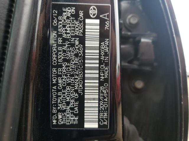 Photo 10 from auction – 2012 TOYOTA PRIUS C with VIN JTDKDTB31C1513469