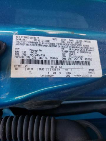 Photo 10 from auction – 2016 FORD FOCUS SE with VIN 1FADP3F26GL239607