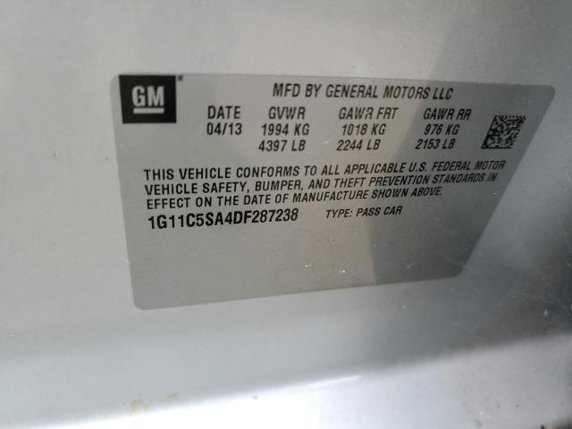 Photo 10 from auction – 2013 CHEVROLET MALIBU 1LT with VIN 1G11C5SA4DF287238