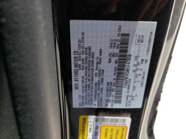 Photo 10 from auction – 2021 FORD MUSTANG with VIN 1FA6P8TH3M5147806