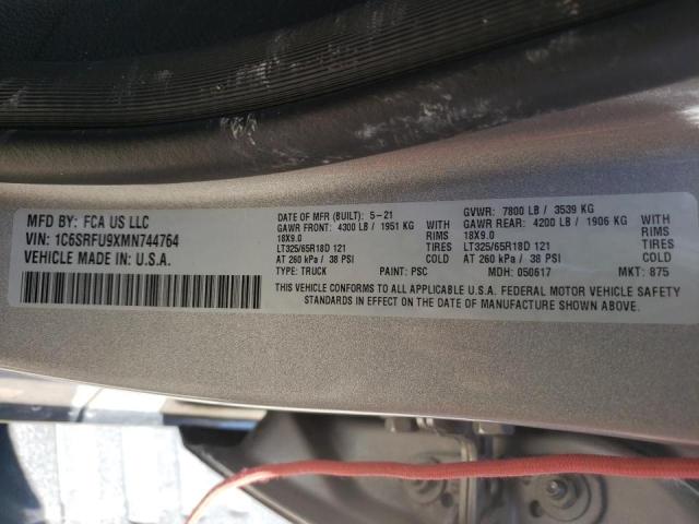 Photo 10 from auction – 2021 RAM 1500 TRX with VIN 1C6SRFU9XMN744764