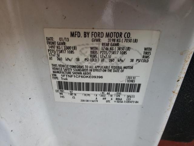 Photo 10 from auction – 2013 FORD F150 with VIN 1FTNF1CF6DKE09396
