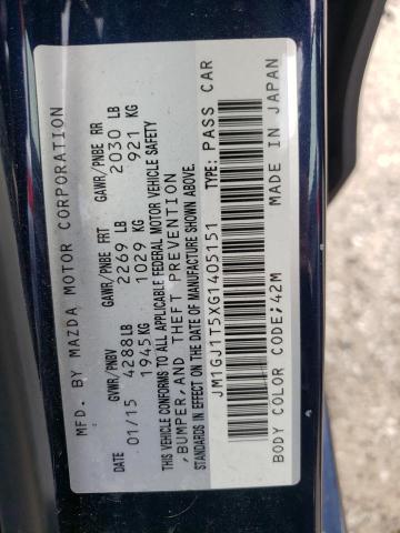 Photo 10 from auction – 2016 MAZDA 6 TOURING with VIN JM1GJ1T5XG1405151
