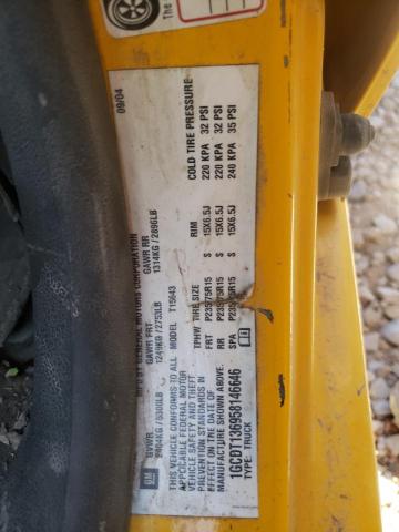 Photo 10 from auction – 2005 CHEVROLET COLORADO with VIN 1GCDT136958146646