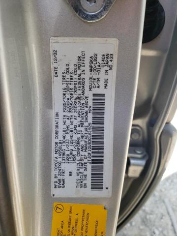 Photo 10 from auction – 2003 LEXUS RX 300 with VIN JTJGF10U830161929