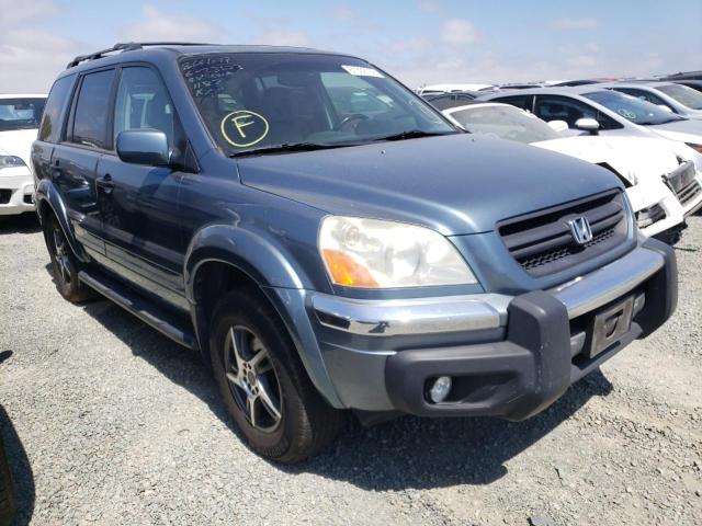 HONDA PILOT EXL 2005 with VIN 2HKYF18655H517921 - Photo from auction