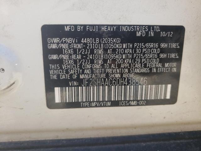 Photo 10 from auction – 2013 SUBARU FORESTER 2 with VIN JF2SHAAC6DH438546