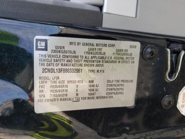 Photo 10 from auction – 2008 CHEVROLET EQUINOX LS with VIN 2CNDL13F886332961