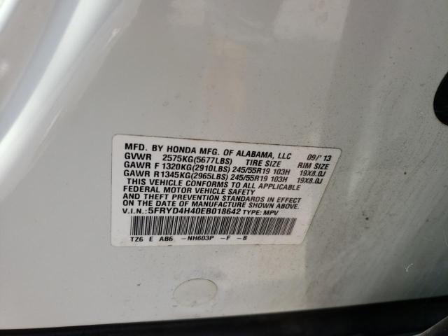 Photo 10 from auction – 2014 ACURA MDX TECHNO with VIN 5FRYD4H40EB018642