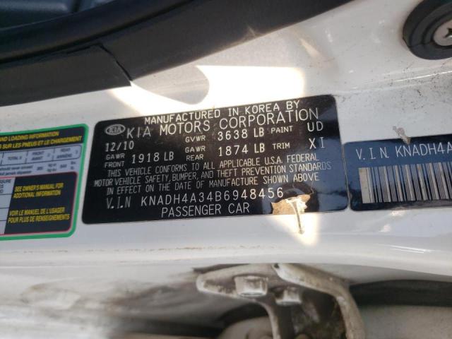 Photo 10 from auction – 2011 KIA RIO BASE with VIN KNADH4A34B6948456