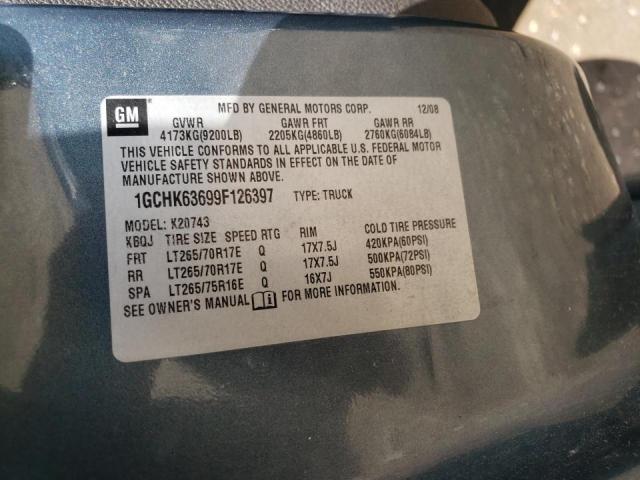 Photo 10 from auction – 2009 CHEVROLET SILVERADO with VIN 1GCHK63699F126397