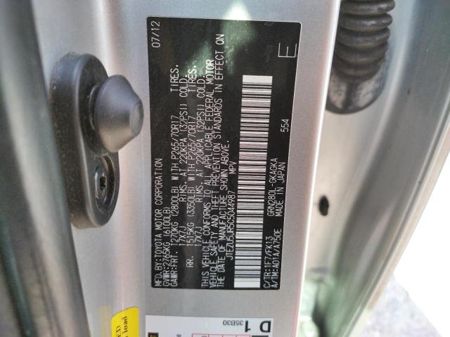 Photo 10 from auction – 2012 TOYOTA 4RUNNER SR with VIN JTEZU5JR5C5044987