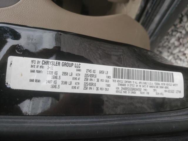 Photo 10 from auction – 2011 CHRYSLER TOWN & COU with VIN 2A4RR5DG5BR694592