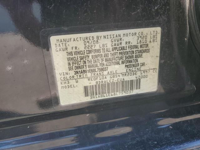 Photo 10 from auction – 2008 NISSAN SENTRA 2.0 with VIN 3N1AB61E68L759037