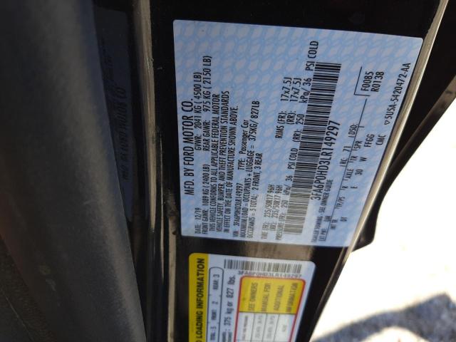 Photo 10 from auction – 2020 FORD FUSION SE with VIN 3FA6P0HD3LR149297