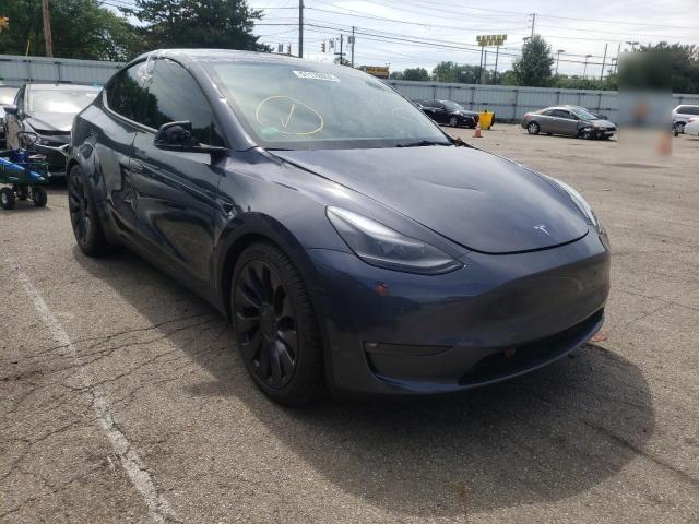TESLA MODEL Y 2021 with VIN 5YJYGDEF0MF252583 - Photo from auction