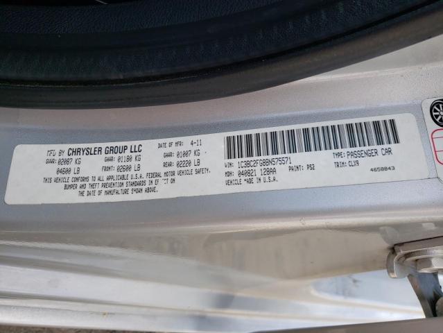 Photo 10 from auction – 2011 CHRYSLER 200 LIMITE with VIN 1C3BC2FG8BN575571