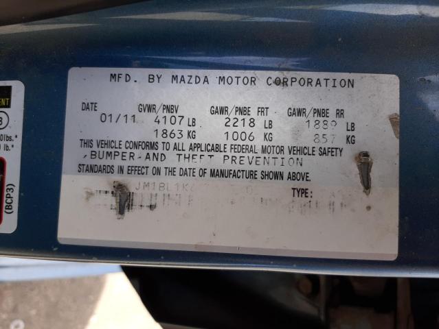 Photo 10 from auction – 2011 MAZDA 3 S with VIN JM1BL1K64B1457057